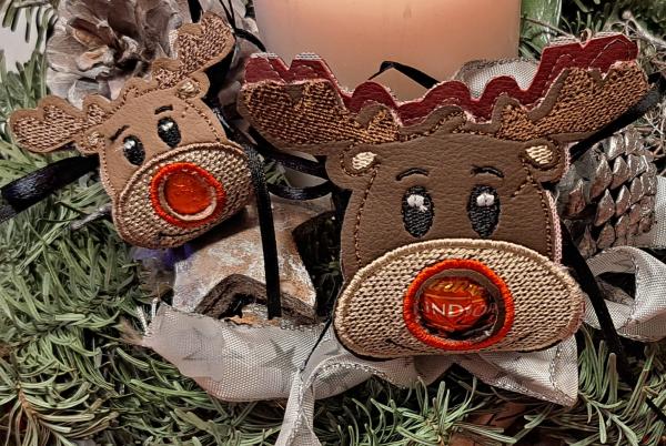 ITH - Stickdatei Lolli- bzw. Schokokugelhülle Rentierkopf